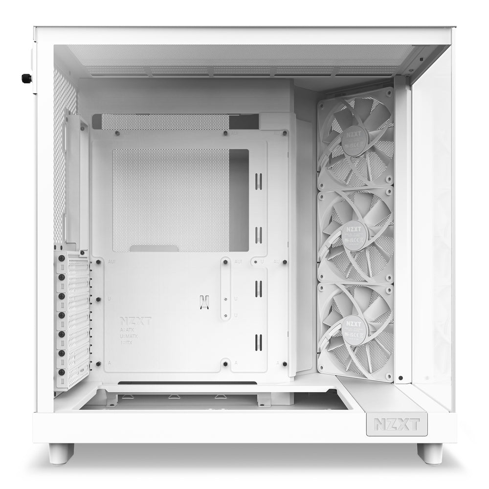 NZXT H6 Flow TG Compact Dual-Chamber ATX Mid-Tower Airflow Case