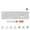 Keychron K5 Max QMK/VIA RGB Hot-Swappable Full Size Wireless Custom Mechanical Keyboard - White (Low Profile Gateron Mechanical Brown Switch) (K5M-Q3Z)