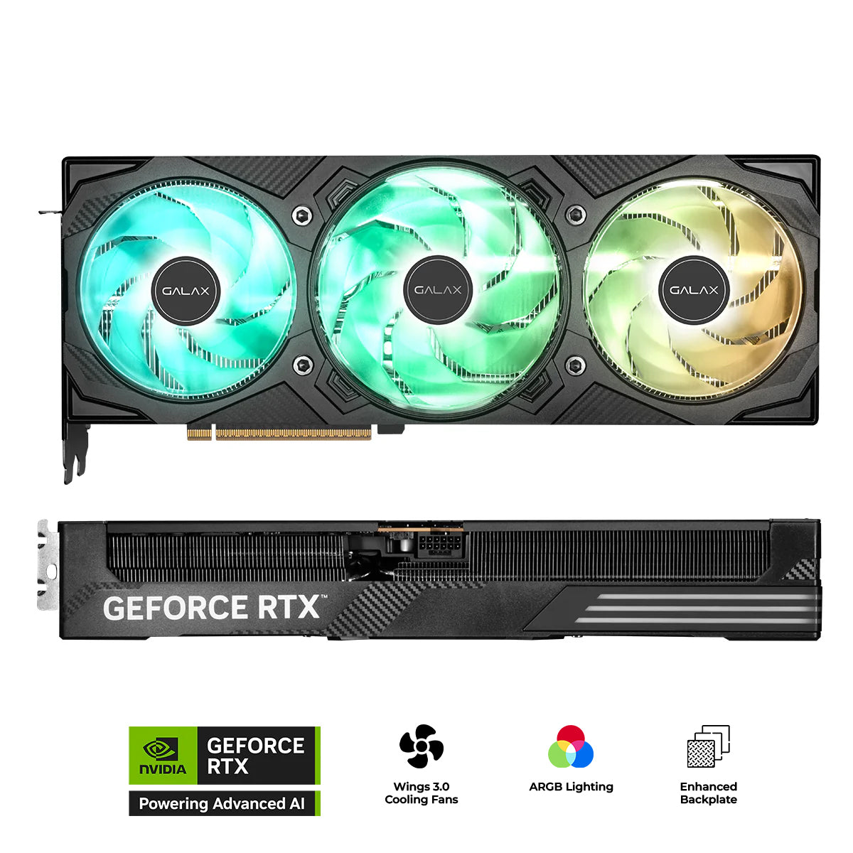 Galax GeForce RTX 5080 Ex Gamer 1-Click OC PCI-E 16GB GDDR7 Graphics Card (Black) (58NZN6MDBYEX)