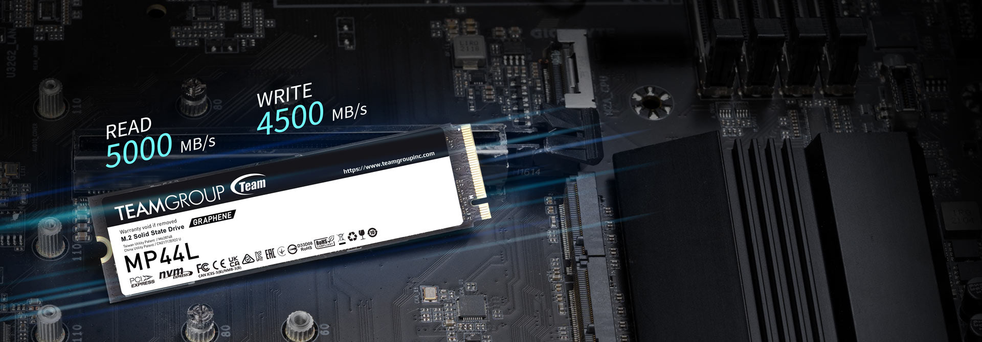 Teamgroup MP44L M.2 2280 1TB PCIE 4.0 X4 NVME 1.4 TLC Internal SSD