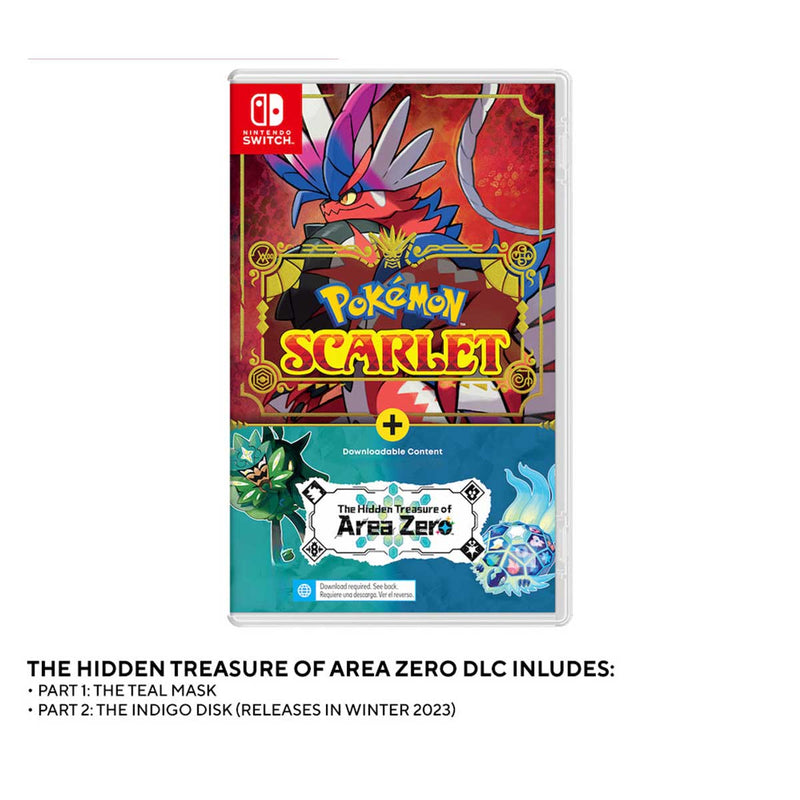 Nintendo Switch Pokemon Scarlet + The Hidden Treasure Of Area Zero DLC