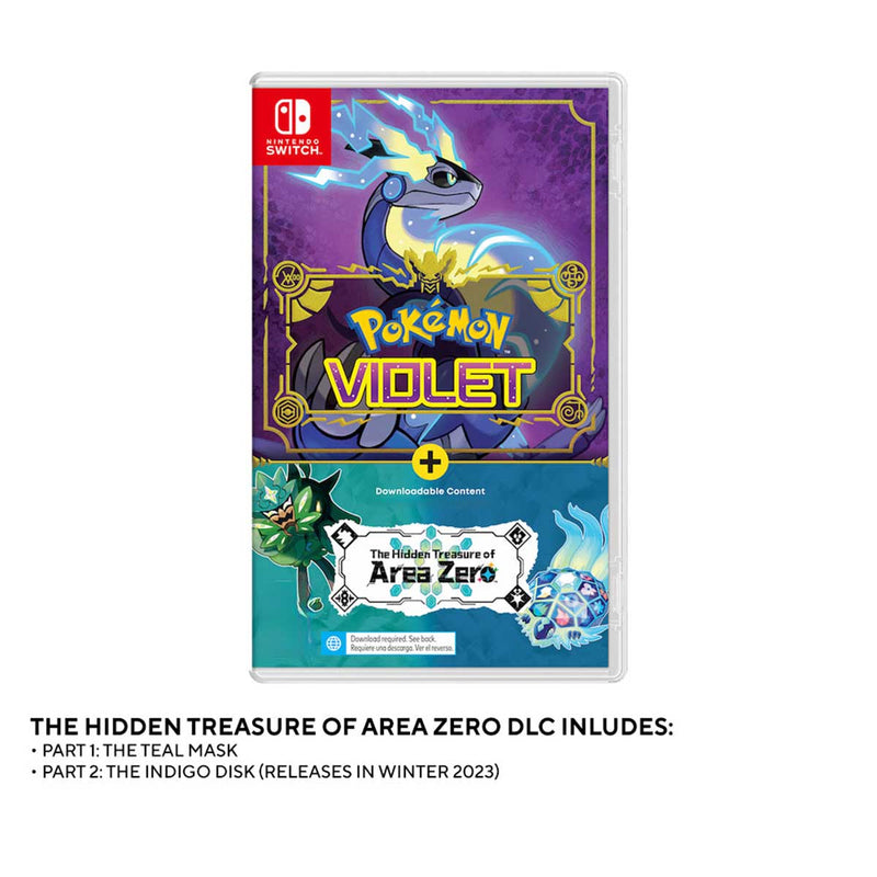 Nintendo Switch Pokemon Violet + The Hidden Treasure Of Area Zero DLC