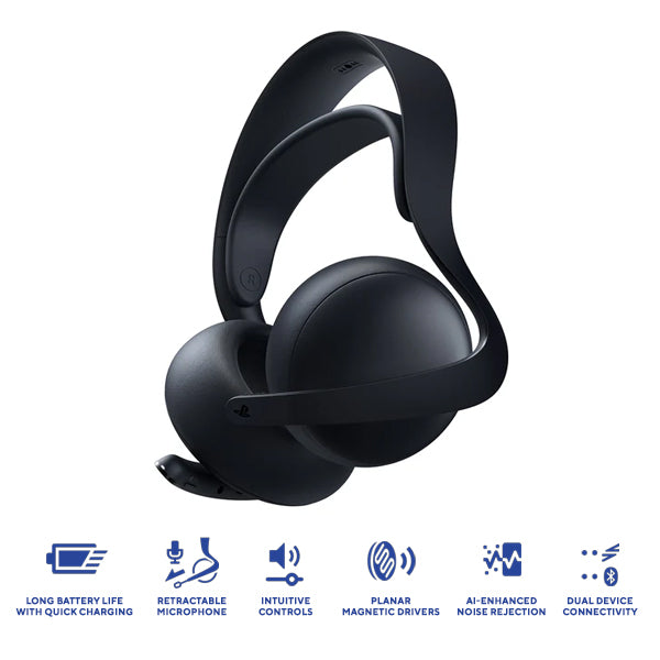 PS5 Pulse Elite Wireless Headset For PS5 / PC / MAC / Mobile Midnight Black
