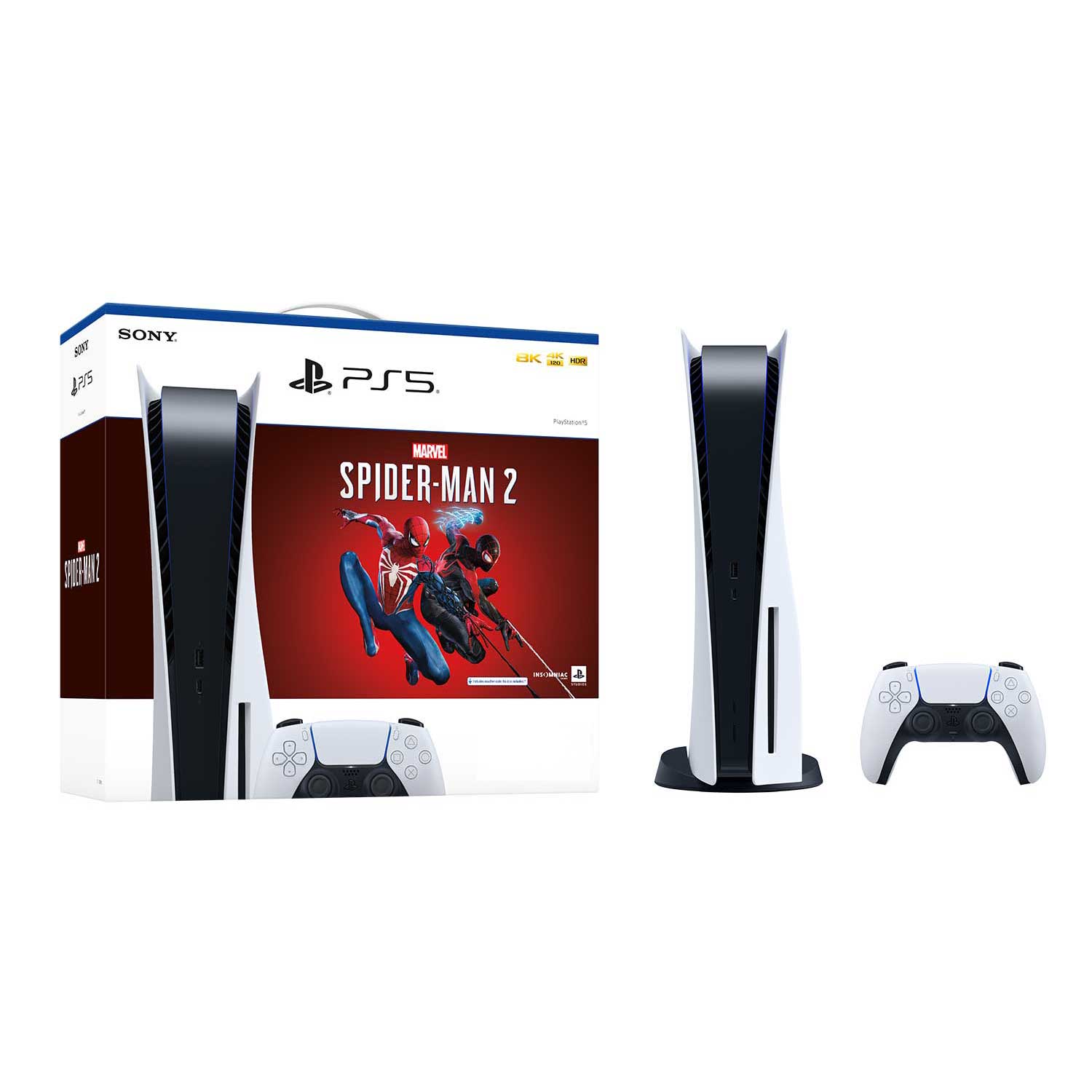 Sony Playstation PS5 Console Marvel Spider-Man 2 Standard Edition Bundle