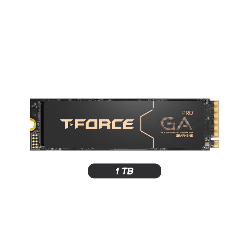 TeamGroup T-Force GA Pro M.2 2280 1TB PCIE Gen5 x4 NVMe 1000MB/s Read Gaming SSD