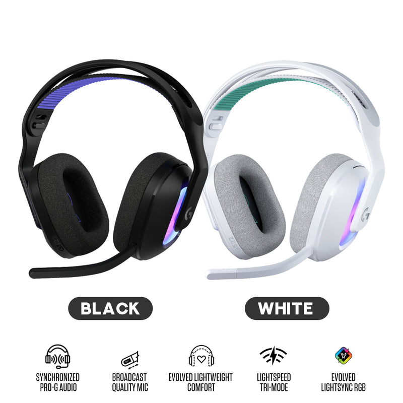 Logitech G522 Lightspeed Wireless Gaming Headset (Black, White)