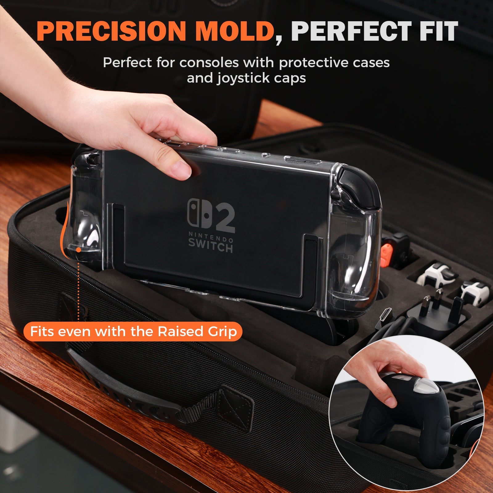 IINE All-in-One Carrying Case for Nintendo Switch 2 (Black) L1206