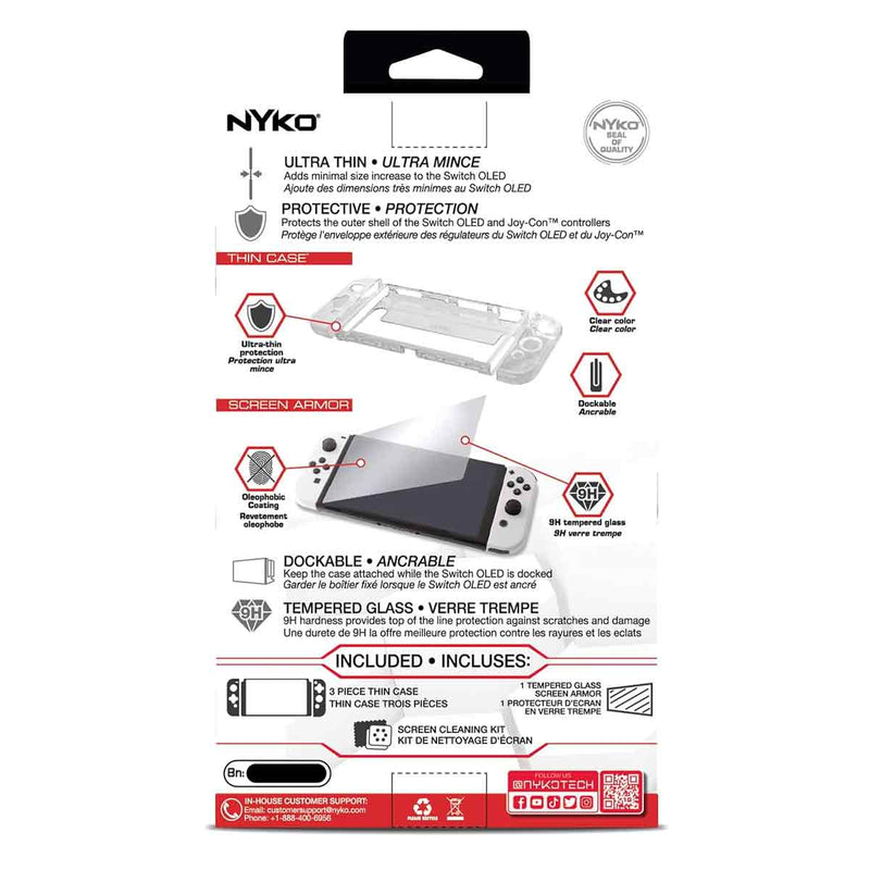 Nyko Armor Case for Nintendo Switch OLED (Clear)