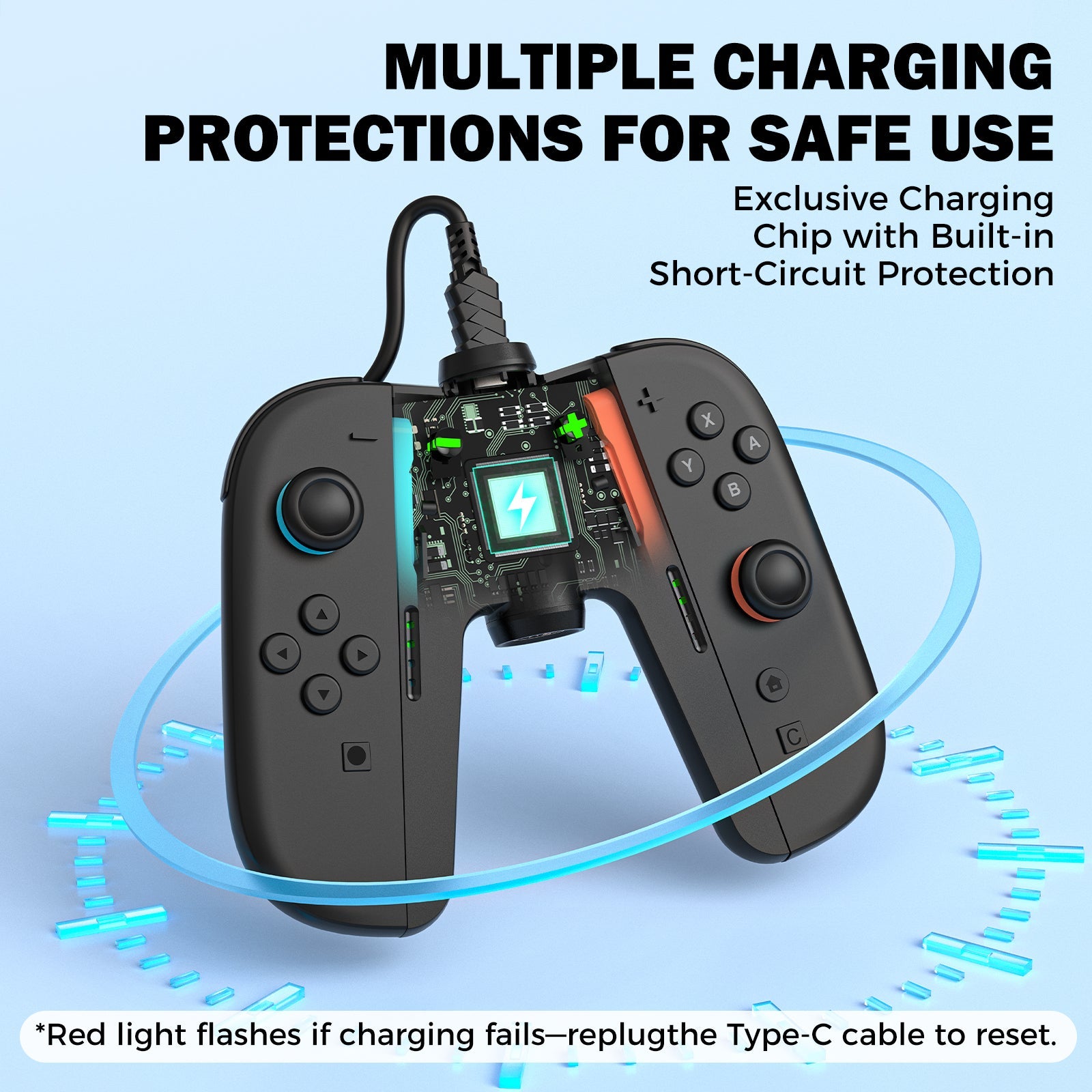 IINE Bridge-Shaped Charging Grip for Nintendo Switch 2 (Black) (L1155)