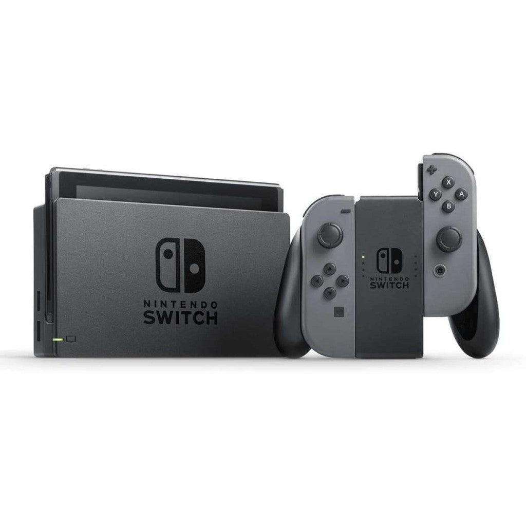 NSW Console With Grey Joycon (Refresh) | NSW Dobe Dust-Proof Kit Include Rubber Plug & Toughened Glass Film (TNS-862) Bundle - DataBlitz