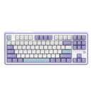 Ajazz AK870 RGB Tri-Mode 87-Keys TKL Gasket-mounted Hot Swappable Mechanical Keyboard (Purple/White/Blue) (Flying Fish Switch)