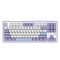 Ajazz AK870 RGB Tri-Mode 87-Keys TKL Gasket-mounted Hot Swappable Mechanical Keyboard (Purple/White/Blue) (Flying Fish Switch)