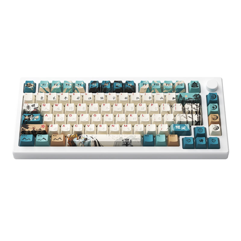 Akko MOD 007B HE PC Tri-Mode RGB Mechanical Keyboard (Joy of Life) (Akko Cream Yellow Magnetic Switch)