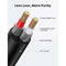 UGreen 3.5MM Male TO 2 RCA Male Cable - 5m (Black) (AV116/10591)