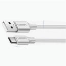 Ugreen USB-A 2.0 to USB-C Cable Nickel Plating - 2m (White)