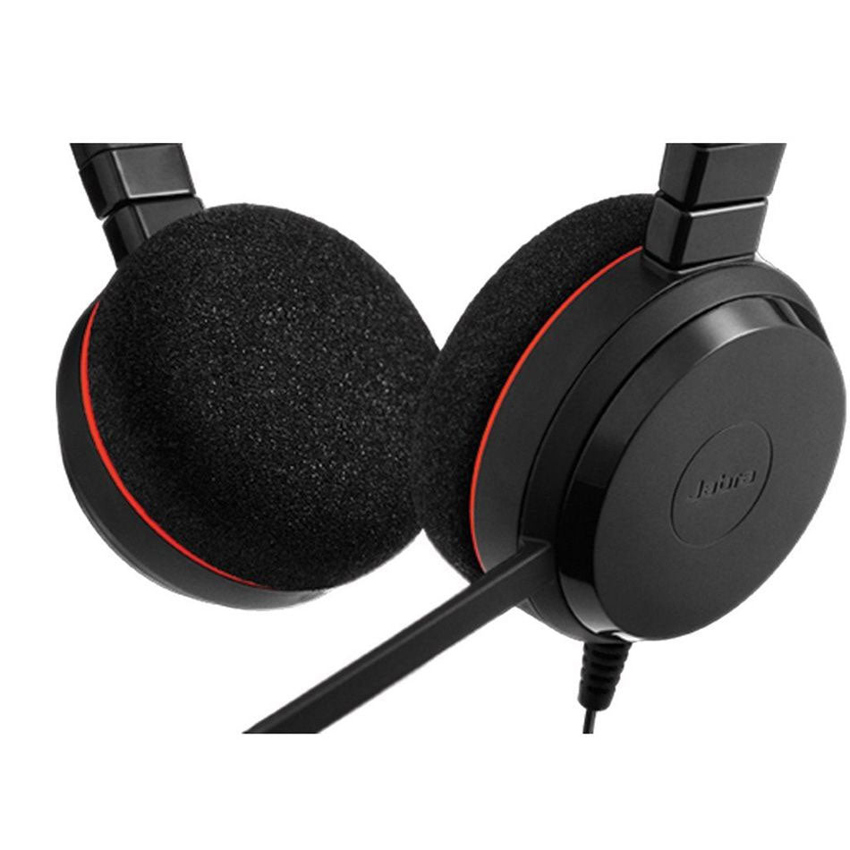 Jabra Evolve 20 Stereo UC Wired Professional Headset (Black)