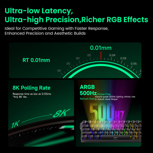 MonsGeek FUN60 Pro SP Shine-Through Black Wired RGB Mechanical Keyboard