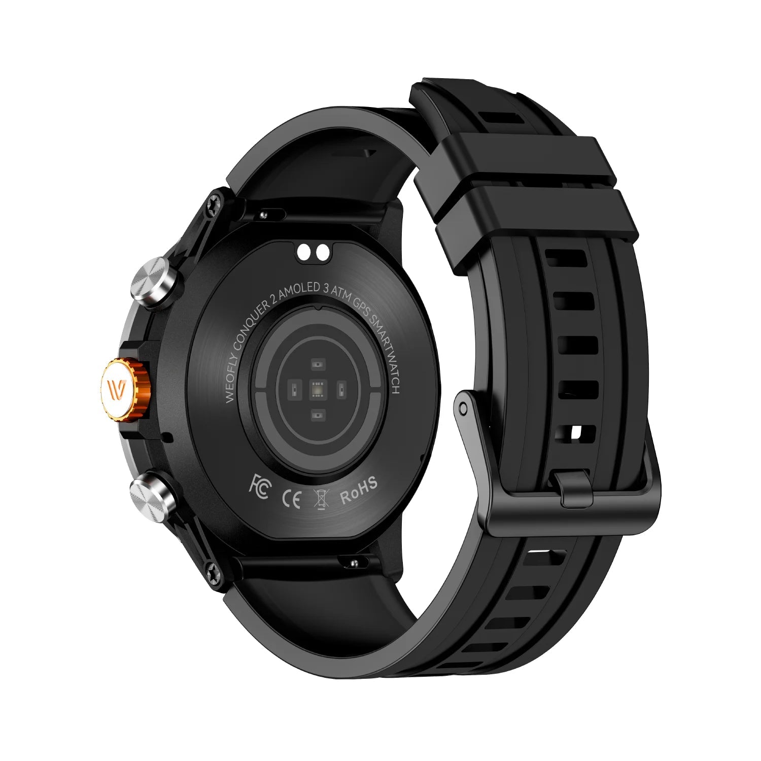 Weofly Conquer 2 Smartwatch (Black, Silver)