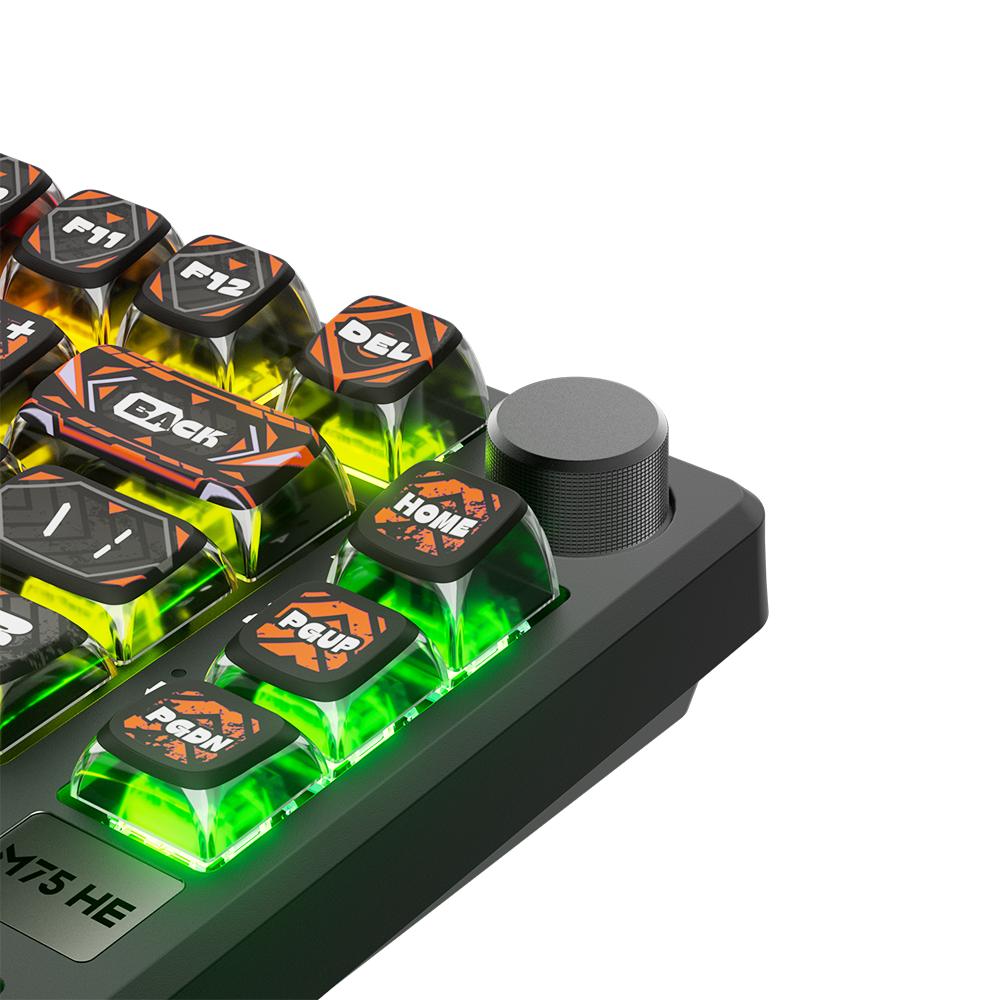 Royal Kludge RK-M75 HE Single-Mode RGB 81 Keys Hot-Swappable Mechanical Keyboard Hephaestus
