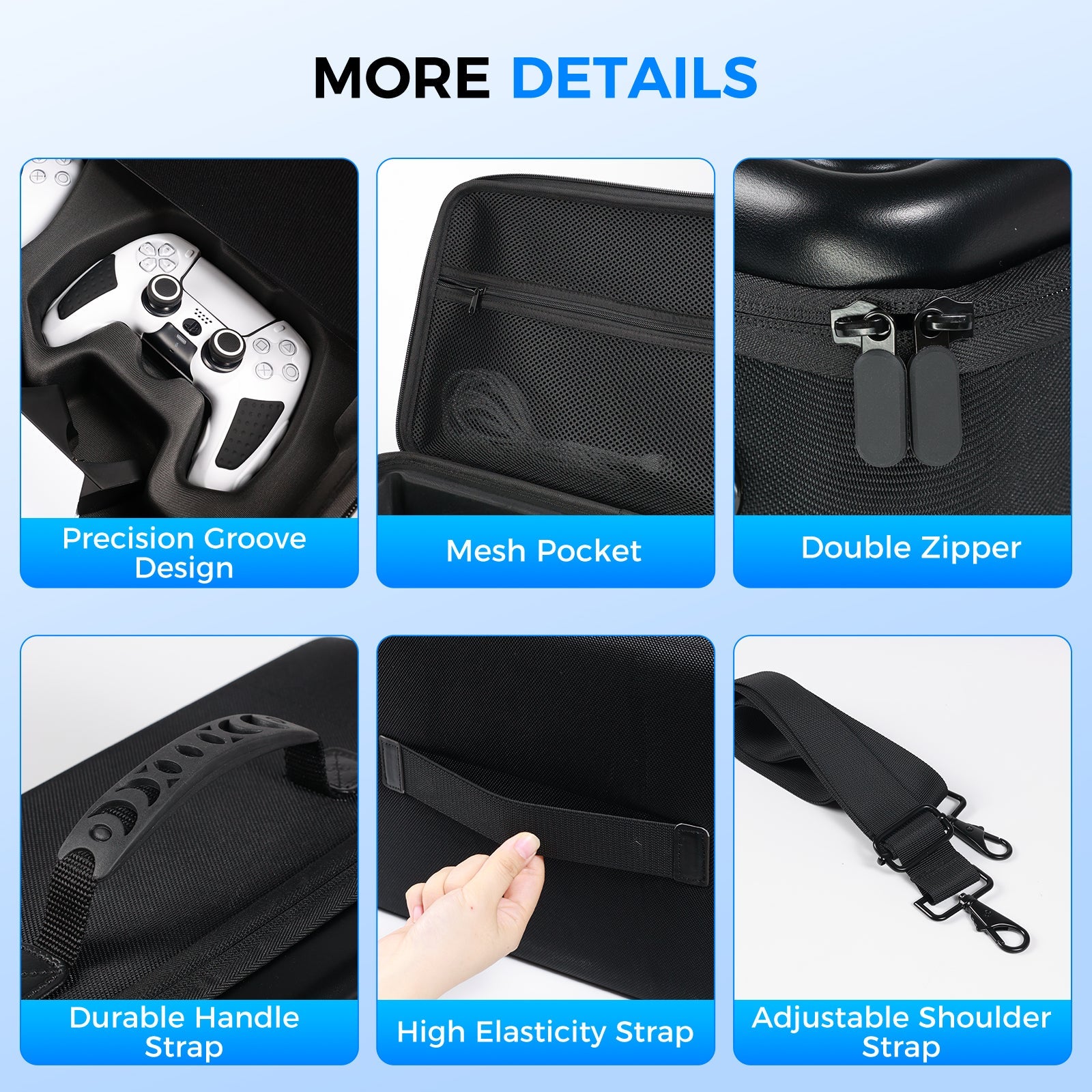 IINE Carrying Storage Bag for PS5 Pro (Black) (L1054)