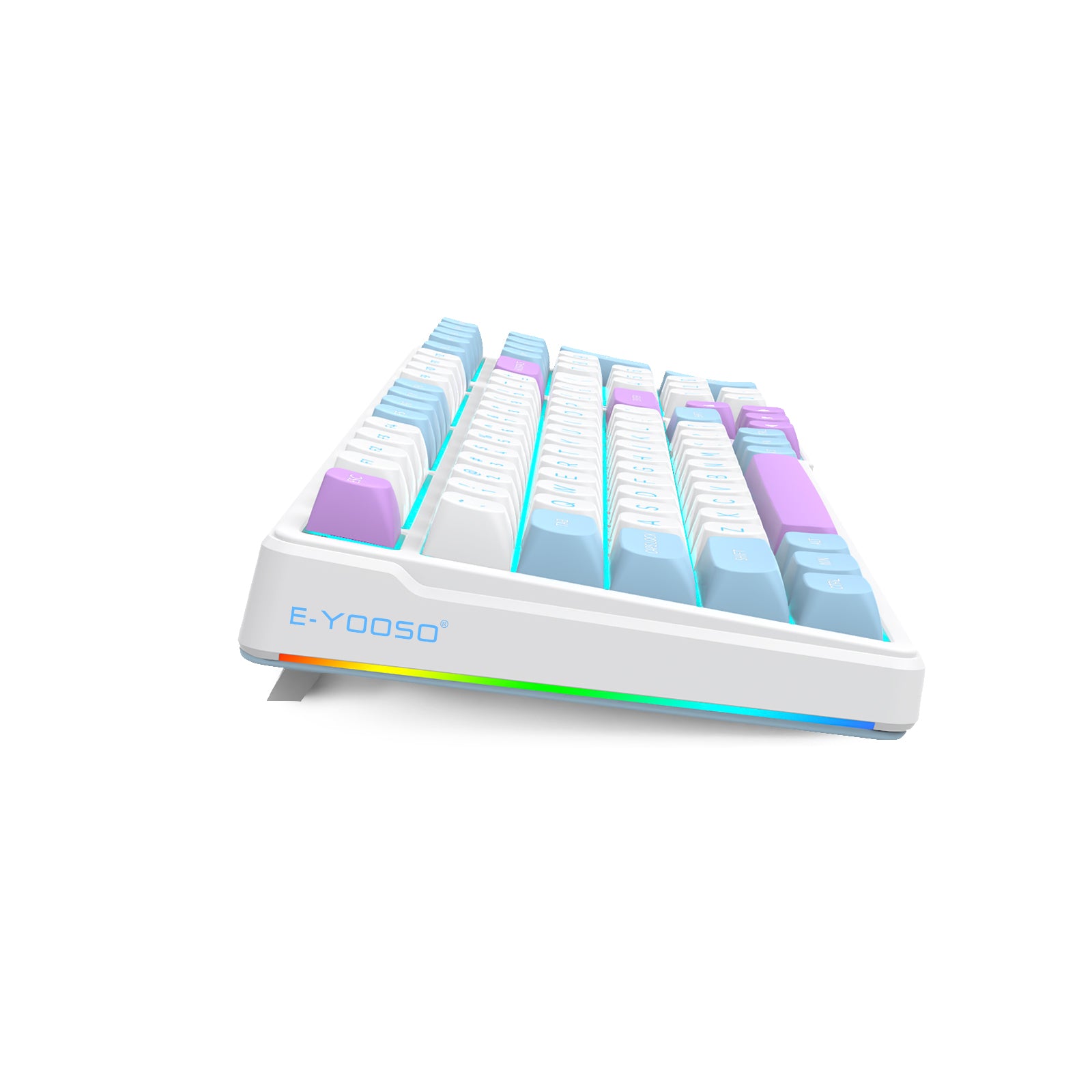 E-Yooso Z-99 RGB 99-Keys Wired Mechanical Keyboard Blue/White/Purple (Blue Switch)