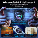 IINE Chill Meow Magnetic RGB Cooling Fan (Black, Silver)