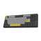 Ajazz AK870 RGB Tri-Mode 87-Keys TKL Gasket-mounted Hot Swappable Mechanical Keyboard (Black/Grey/Yellow) (Flying Fish Switch)