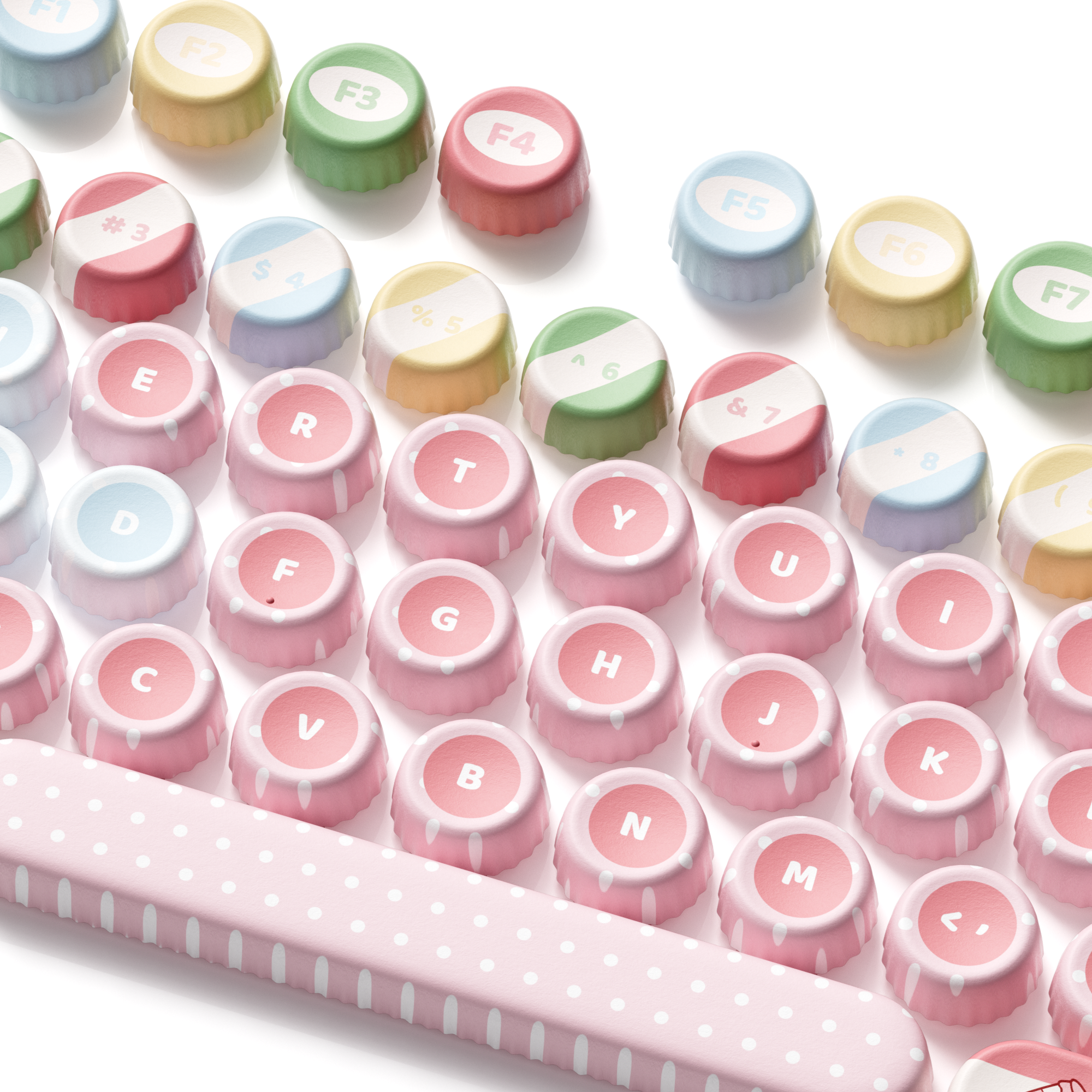 Akko Classic BottleCap Keycap Set BottleCap Profile 131 Keys