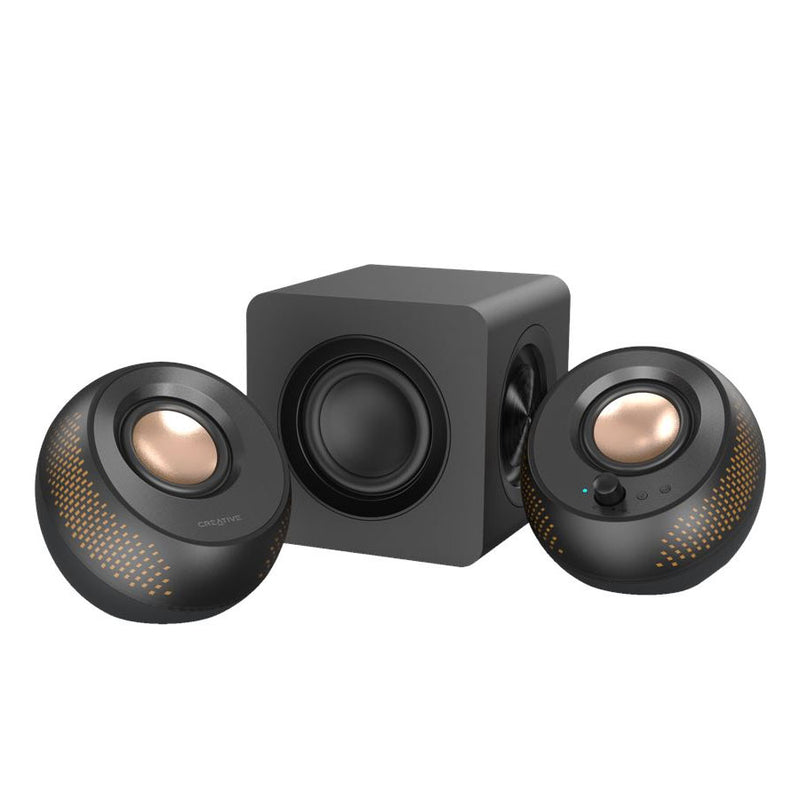 Creative Pebble X Plus 2.1 Desktop Speakers with Subwoofer Bluetooth 5.3 USB-C (Black)