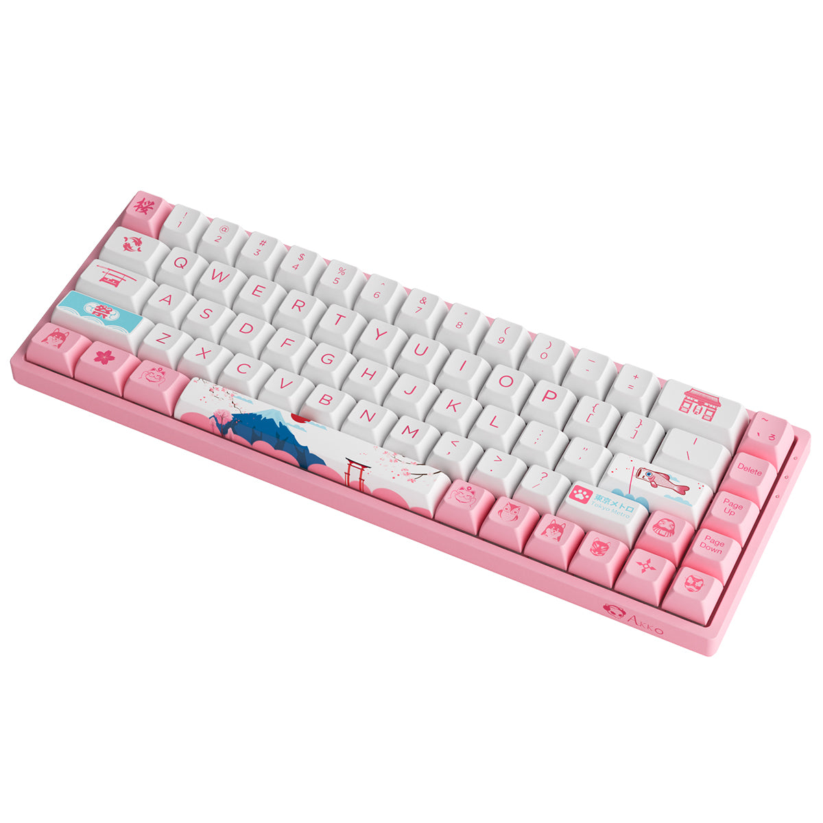 AKKO World Tour Tokyo R2 3068B Plus Multi-Modes RGB Mechanical Keyboard (AKKO CS Jelly Pink)