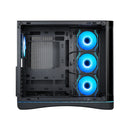 Sama V62S Mid-Tower Curved Panoramic TG Panel PC Case with 4x Pre-Installed ARGB Infinity Fans