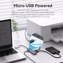 Vention 5-in-1 USB 3.0 Hub - USB-A to USB 3.0 x 4 + Micro-B - 0.15M (CHLBB)