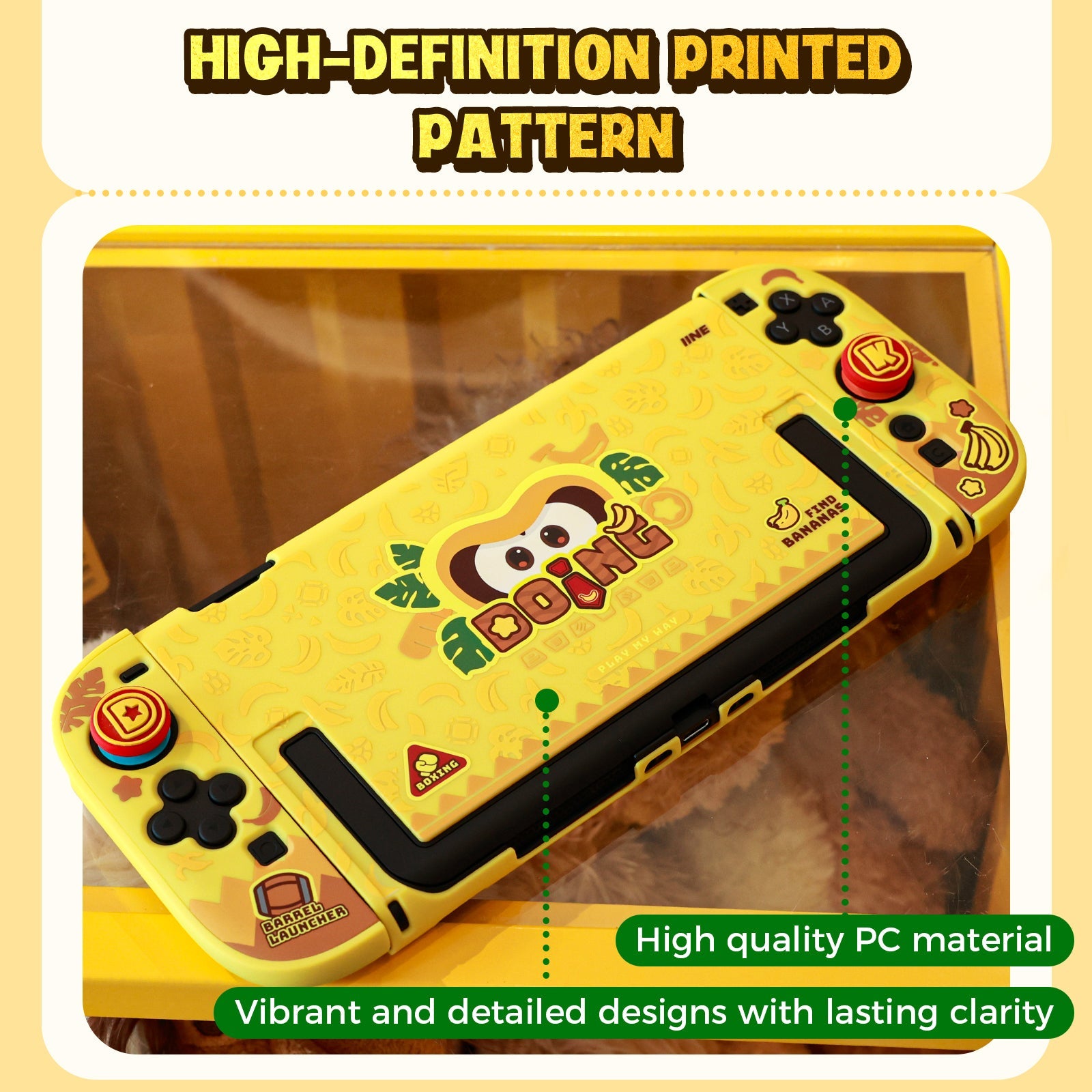 IINE PC Protective Case Set for Nintendo Switch 2 (Yellow) (L1180)