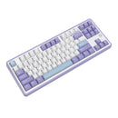 Ajazz AK870 RGB Wired 87-Keys TKL Gasket-mounted Hot Swappable Mechanical Keyboard (Purple/White/Blue) (Magnetic Switch)