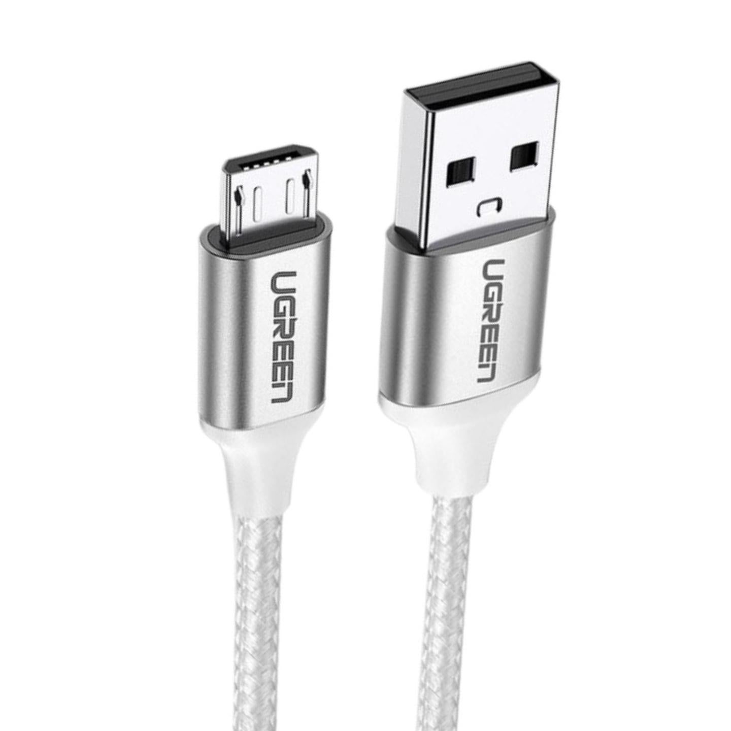 Ugreen USB-A to Micro USB Cable - 1m (White) (US290/60151)