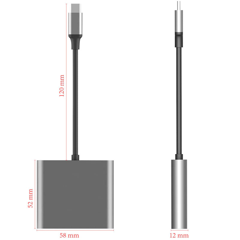 DataBlitz - Airsky USB-C To HDTV Multiport Adapter (HC-04A)