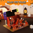 IINE Pumpkin Ghost House Faceplate Cover for Nintendo Switch