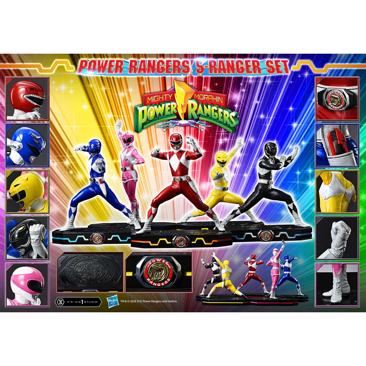 Premium Masterline Mighty Morphin Power Rangers: Power Rangers 5-Ranger Set