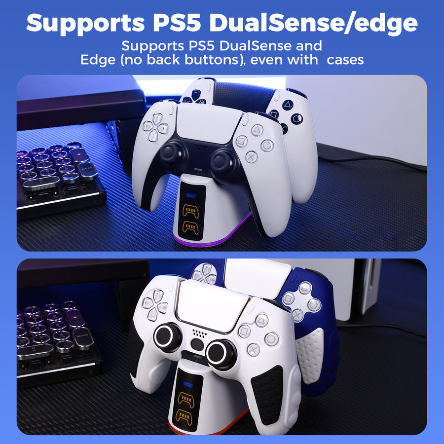 IINE Charging Dock for PS5 Controller (White) (L1052)