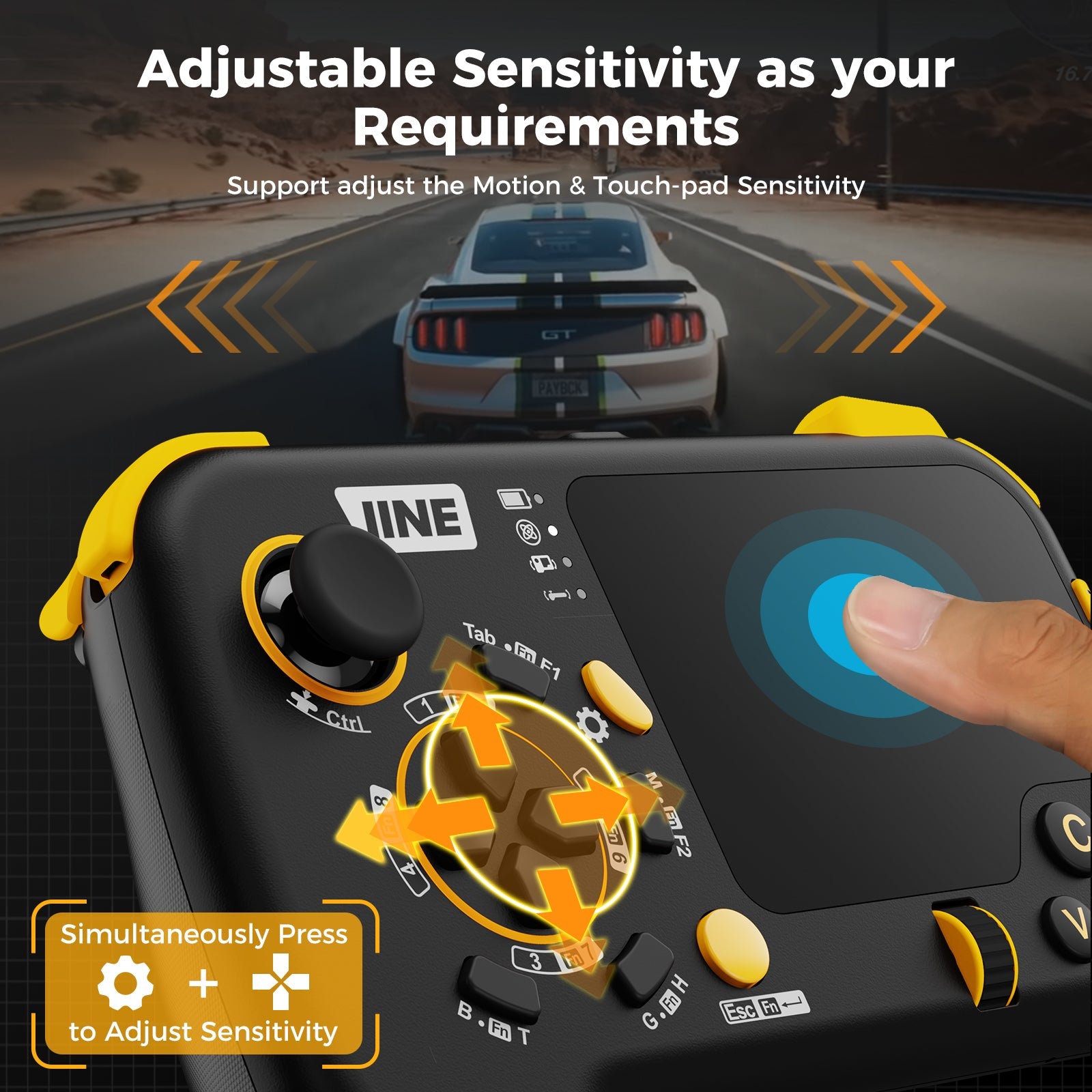 IINE Wireless Mouse-Pad Controller (Black) (L888) | DataBlitz