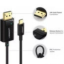 UGreen USB-C To DP Cable - 1.5M (Black) (MM139/50994)