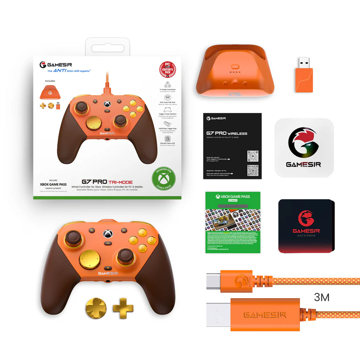 GameSir G7 Pro Tri-Mode Wired/ Wireless Gaming Controller