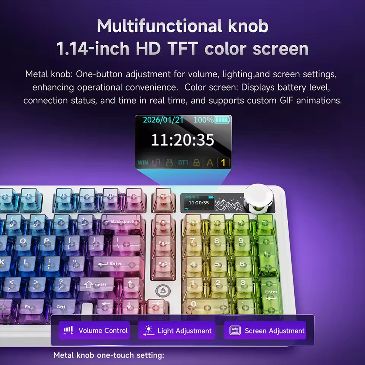 Ajazz AK980 V2 Pro RGB Tri-Mode Mechanical Keyboard 