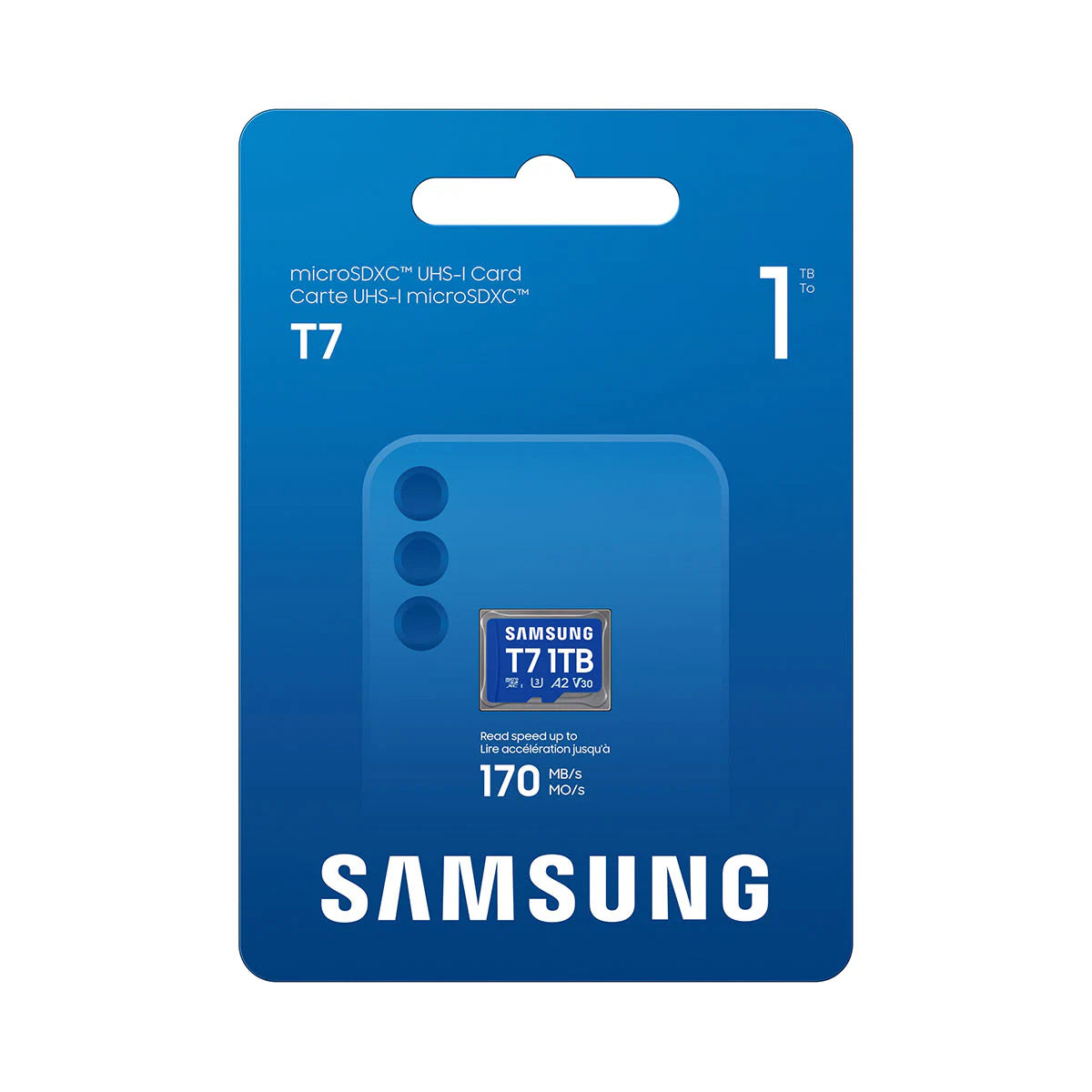 Samsung T7 UHS-I C10 U3 V30 A2 170MB/s Read microSDXC