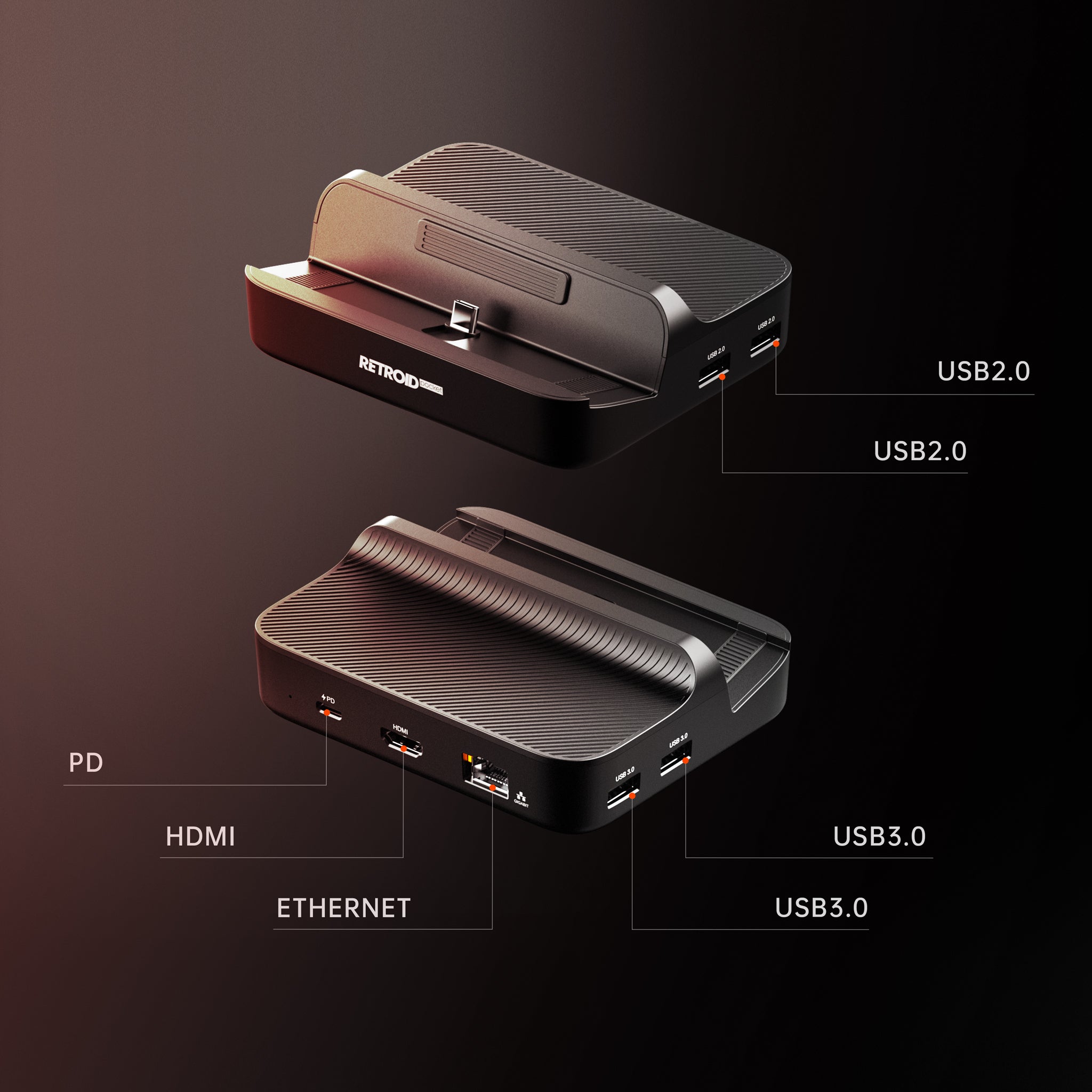 Retroid Pocket 7-in-1 USB-C 4k@60Hz Multi-Function Gaming Dock