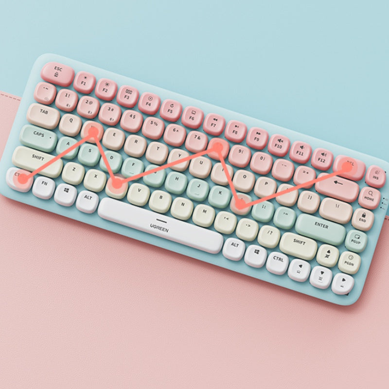 Ugreen Fun+ Low Profile Mechanical Keyboard (Pink) (KU101/90843)