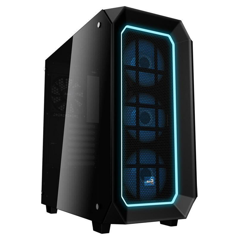 Aerocool P7-C0 Pro Dual Tempered Glass RGB Mid-Tower Case (Black)