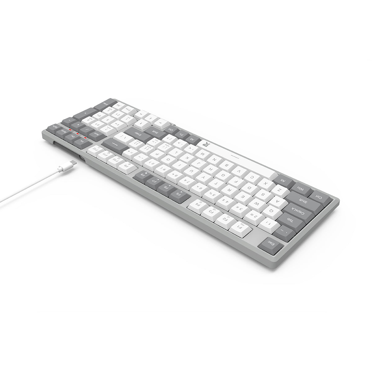 Redragon BK-7114WG Scissor Mechanism Slim Wireless 96% Keyboard (White/Grey)