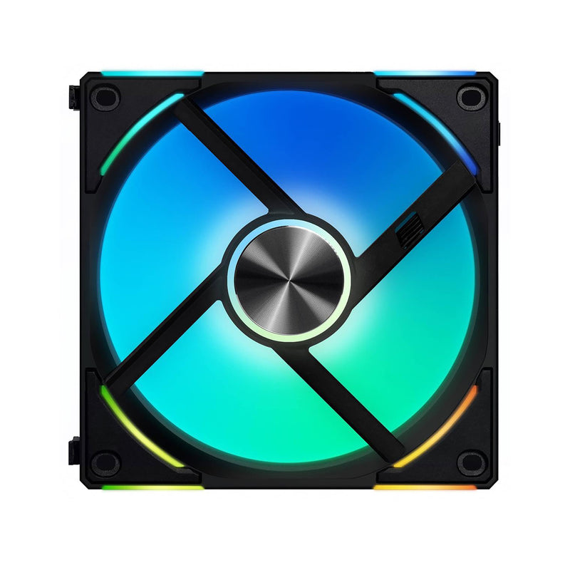 Lian Li Uni Fan AL120 V2 RGB 120mm Revolutionized Daisy-Chain ARGB Triple Fan (Black) (UF-AL120V2-3B)