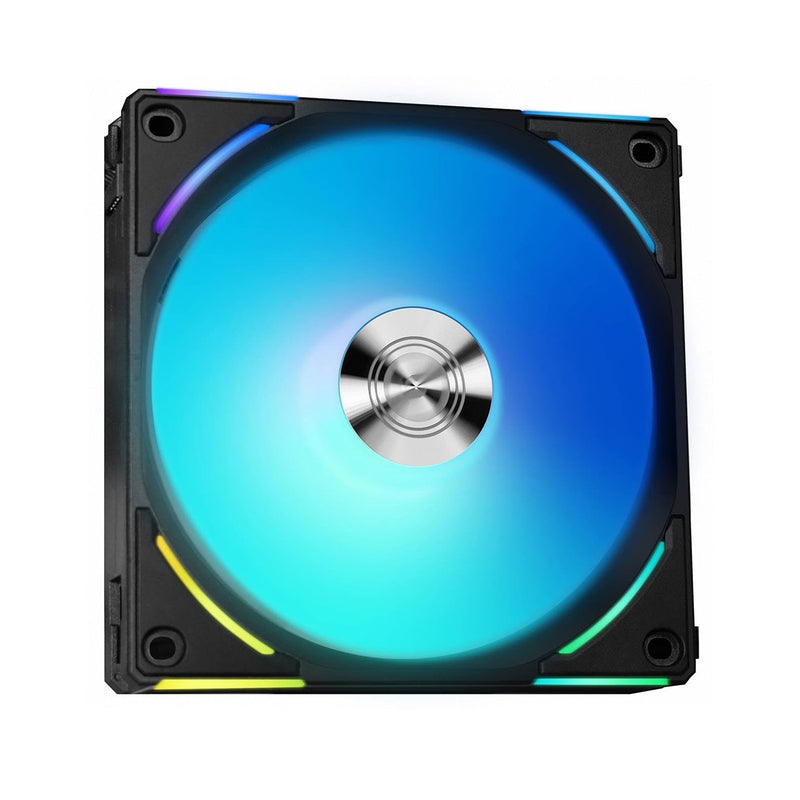 Lian Li Uni Fan AL120 V2 RGB 120mm Revolutionized Daisy-Chain ARGB Triple Fan (Black) (UF-AL120V2-3B)